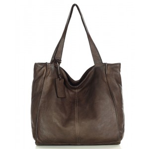 34■ Shopper Damen Schwarz & Beige Leder Tasche mit reißverschluss